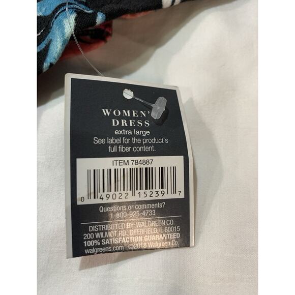 West Loop Women's Floral Dress Off Shoulders Ruffles Sz XL Off Black Floral - Picture 10 of 10